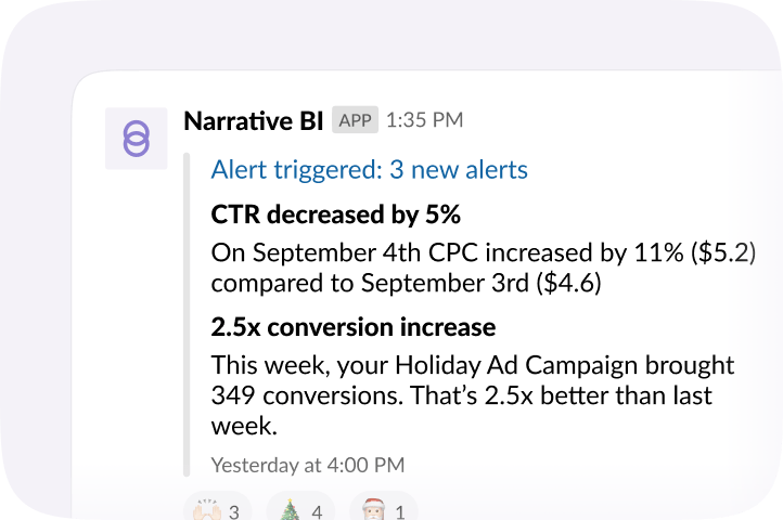 Instant alerts